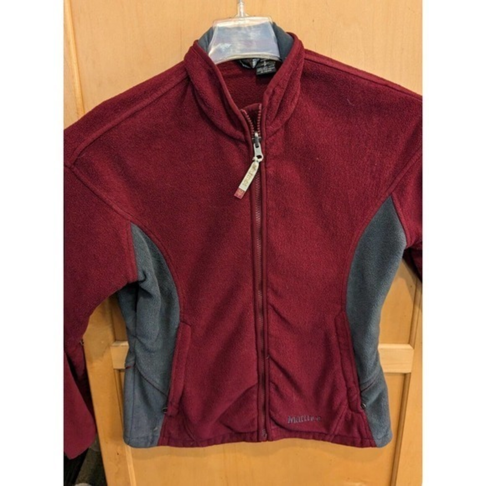 MARMOT Womens Size small Pullover full Zip Fleece maroon